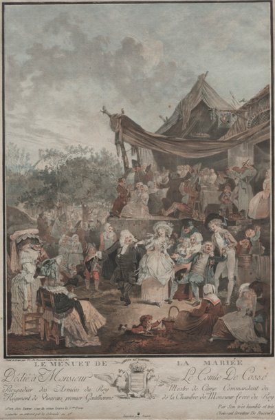 Minuet of the Bride ، 1786. بواسطة فيليبيرت لويس ديبوكورت