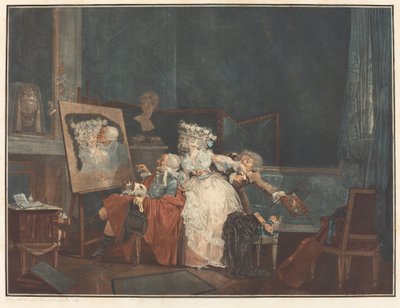 القبلتان بواسطة Philibert Louis Debucourt