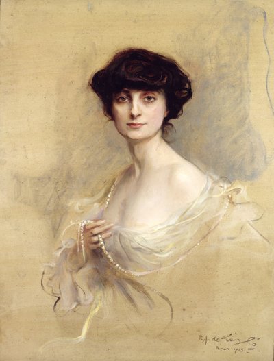 آنا دي نويل (1876-1933) 1913 (زيت على قماش) بواسطة فيليب أليكسيوس دي لازلو