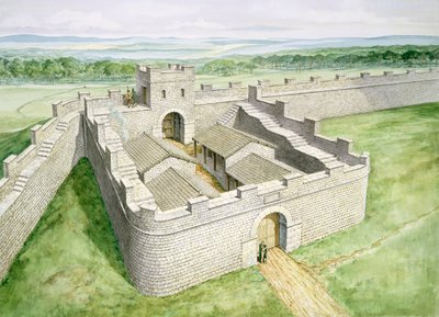 جدار هادريان Cawfields Milecastle ، القرن الثاني ، 1990-2010 بواسطة فيليب كورك