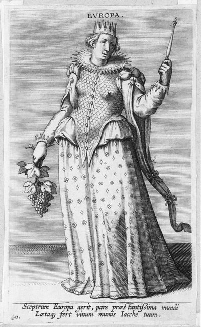 يوروبا ، من بروسوبوجرافيا ، كاليفورنيا. 1585-90. ، كاليفورنيا. 1585-90. بواسطة فيليب جالي