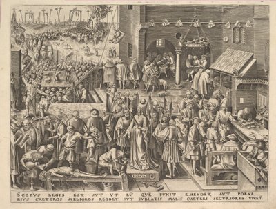 القاضي Justicia من الفضائل ، كاليفورنيا. 1559-60. بواسطة فيليب جالي