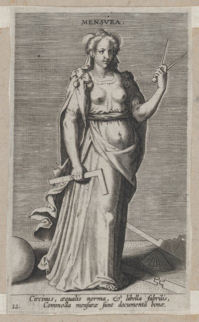 المقياس ، من بروسوبوجرافيا ، كاليفورنيا. 1585-90. ، كاليفورنيا. 1585-90. بواسطة فيليب جالي