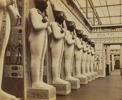 بلاط مصر وواجهة قاعة الكولوسي ، كريستال بالاس ، سيدنهام ، 1854 بواسطة فيليب هنري ديلاموت