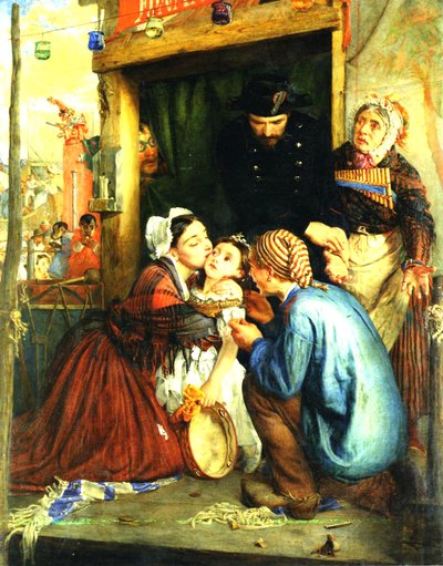 الفلاحون الفرنسيون يعثرون على طفلهم المسروق ، 1859 بواسطة فيليب هيرموجينيس كالديرون