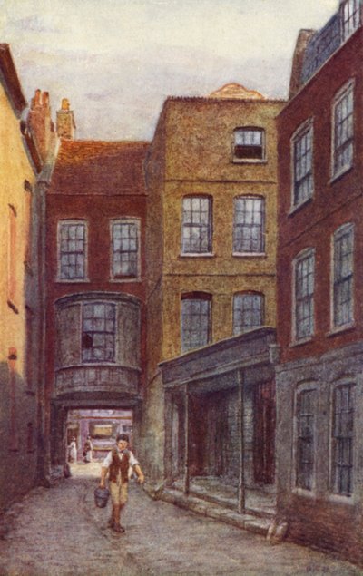 بوابة ومدخل White Horse Inn ، Fetter Lane ، 1898 بواسطة فيليب نورمان