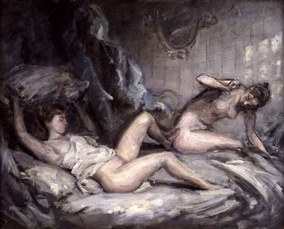 معركة الوسادة (زيت على قماش) بواسطة فيليب ويلسون ستير