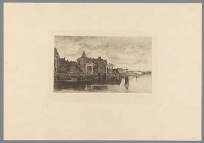 منظر لأمستردام مع قمة Schreierstoren Le Schreierstoren (العنوان الأصلي) جاكوب ماريس. Twelve Landscapes (عنوان السلسلة) بواسطة جاكوب ماريس