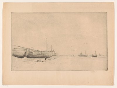 شاطئ Scheveningen بواسطة Philip Zilcken (signed by artist)