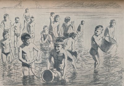 الاستحمام بنين ، ج 1911 بواسطة فيليب فرانك