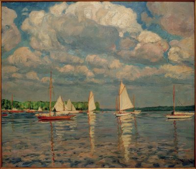 القوارب الشراعية على Wannsee بواسطة Philipp Franck
