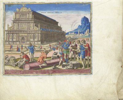 معبد ديانا في أفسس من سلسلة عجائب الدنيا الثامنة ، 1572 بواسطة فيليب جالي