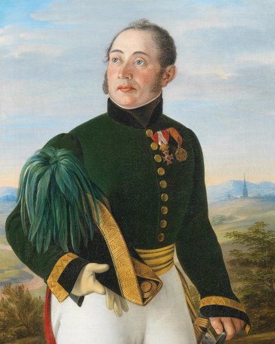 صورة للمارشال الملازم فريدريش فون سبانوج 1782-1850 ، 1830. بواسطة فيليب ستور