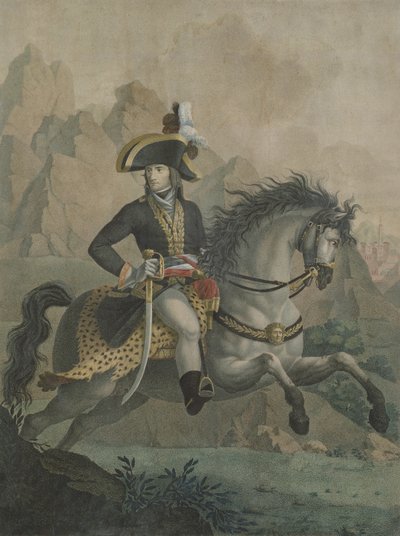 بونابرت (1769-1821) القنصل الأول ، من لوحة لأندريا أبياني (1754-1817) محفورة من قبل جيه جيه إف تافسيرت بواسطة فيليب أوغست هينكين