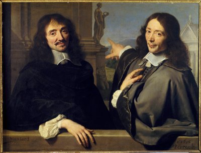صورة لرجلين: فرانسوا مانسارت (1598-1666) وكلود بيرولت (1613-1688) بواسطة فيليب دي (أتر. إلى) شامبين