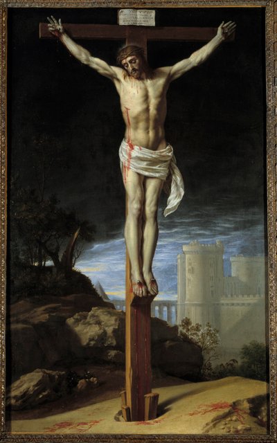 Christ on the Cross Painting by Philip of Champaigne (1602-1674) (ec.flam.) 17th century Kansas City. Nelson Gallery بواسطة فيليب دي شامبين
