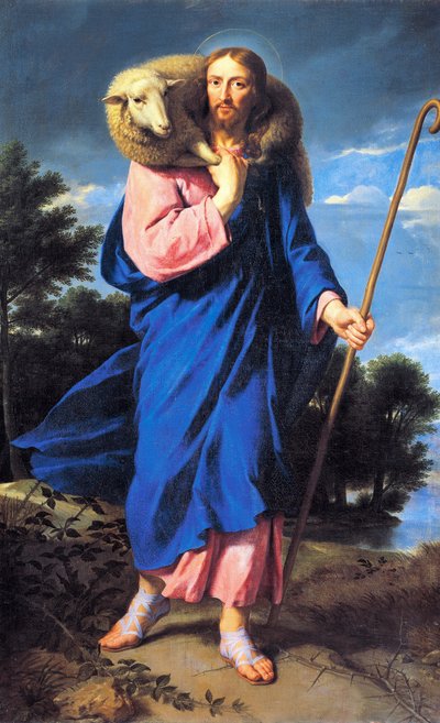 الراعي الصالح ، لفيليب دي شامبين (1602-1674) ، زيت على قماش بواسطة فيليب دي شامبين