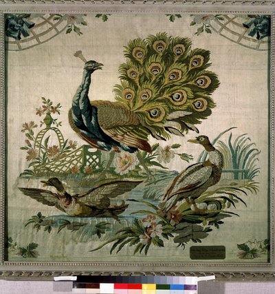 "" الطاووس "(الطاووس) نسيج لفيليب دي لاسال (1723-1805) 1770 متحف هيرميتاج ، سانت بطرسبرغ بواسطة فيليب دي لاسال