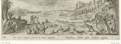 الصيد بين الأمريكيين الأصليين الصيد وصيد الأسماك (عنوان السلسلة) Venationes ، Piscationes et Aucupii Typi (عنوان السلسلة) بواسطة هانز بول
