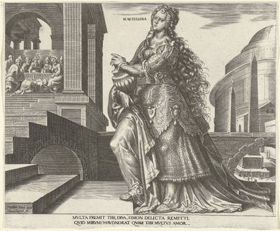 مريم المجدلية ماجدالينا (العنوان على الكائن) ثماني نساء مشهورات في العهدين القديم والجديد (عنوان السلسلة) بواسطة فيليبس جالي