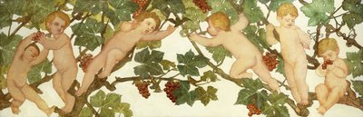 Putti Frolicking في كرم بواسطة فويب آنا تراكوير