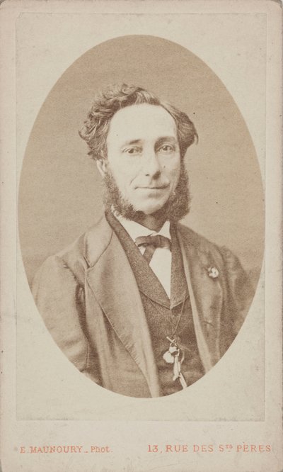 صورة لعازف الكمان والملحن كاميلو سيفوري 1815-1894. بواسطة استوديو الصور يوجين مونوري.