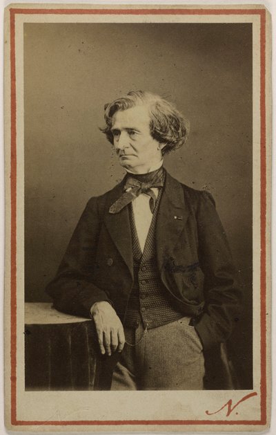 صورة للمؤلف هيكتور بيرليوز 1803-1869 ، حوالي 1860. بواسطة استوديو تصوير الندار.