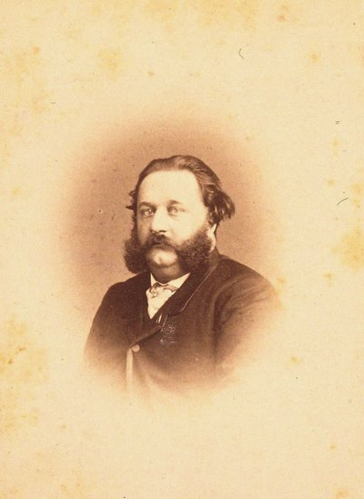 صورة الملحن ألفريد جايول 1832-1882 ، 1866. بواسطة Photo studio Paetz.