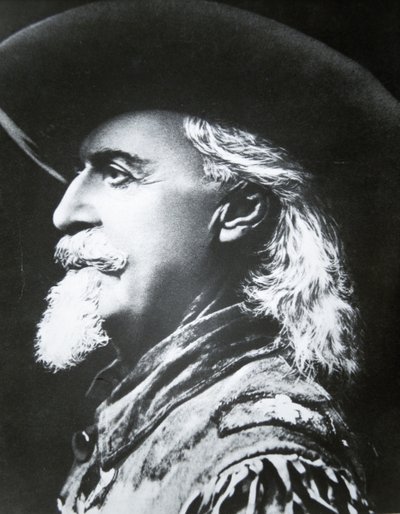 Buffalo Bill (1846-1917) (b/w photo) بواسطة المصور أمريكي