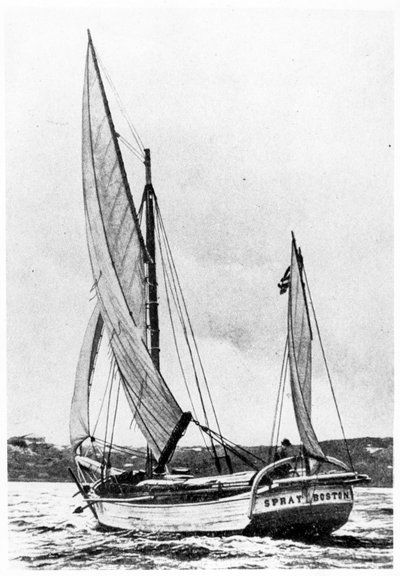Joshua Slocum aboard the Spray (b/w photo) بواسطة المصور أمريكي
