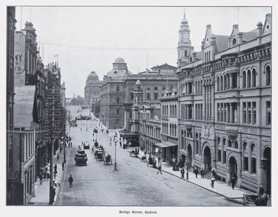 شارع بريدج ، سيدني (b / w photo) بواسطة مصور فوتوغرافي استرالي