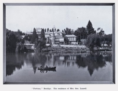 "Fortuna ،" Bendigo ، مقر إقامة السيدة George Lansell (صورة b / w) بواسطة مصور فوتوغرافي استرالي