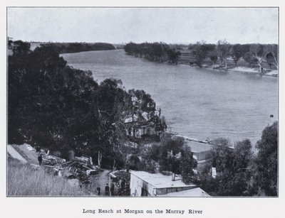 Long Reach at Morgan on the Murray River (صورة b / w) بواسطة مصور فوتوغرافي استرالي