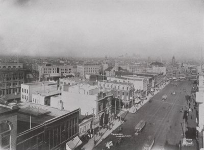 منظر عين الطائر لـ Winnipeg (صورة b / w) بواسطة المصور كندي