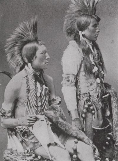 اثنان من شجعان Blackfoot (صورة b / w) بواسطة المصور كندي