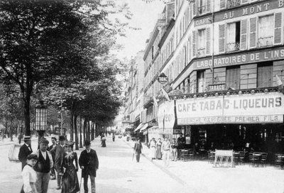 Boulevard de la Villette، Paris، c1900 (b / w photo) بواسطة مصور فوتوغرافي فرنسي