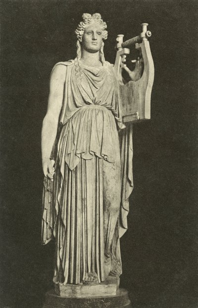 أبولو باربيريني ، النحت الروماني القديم في مجموعة Glyptothek ، ميونيخ ، ألمانيا (b / w photo) بواسطة مصور فوتوغرافي ألماني