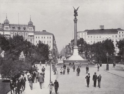 Belle-Alliance-Platz و Friedrich-Strasse (b / w photo) بواسطة مصور فوتوغرافي ألماني