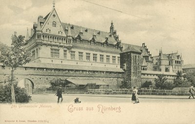 متحف Germanisches الوطني ، نورمبرغ (b / w photo) بواسطة مصور فوتوغرافي ألماني
