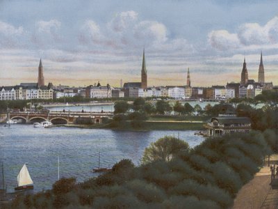 هامبورغ: Lombardsbrucke (الصورة) بواسطة مصور فوتوغرافي ألماني