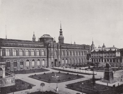 معرض الرسم الملكي ، منظر من Zwinger (صورة b / w) بواسطة مصور فوتوغرافي ألماني