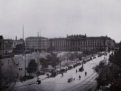 لايبزيغ: Augustusplatz (صورة b / w) بواسطة مصور فوتوغرافي ألماني