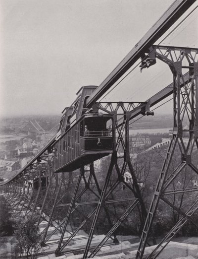 Loschwitz ، Schwebebahn (b / w photo) بواسطة مصور فوتوغرافي ألماني