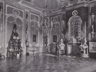 بوتسدام ، Neues Palais ، صالون ياباني (b / w photo) بواسطة مصور فوتوغرافي ألماني