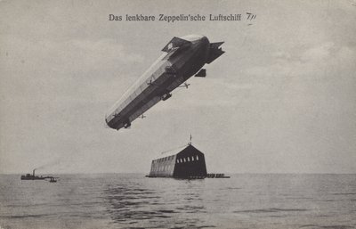Zeppelin LZ III (صورة b / w) بواسطة مصور فوتوغرافي ألماني