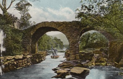 أيرلندا الجنوبية: The Old Weir Bridge (Shooting the Rapids) ، كيلارني (صورة ملونة) بواسطة المصور الأيرلندي
