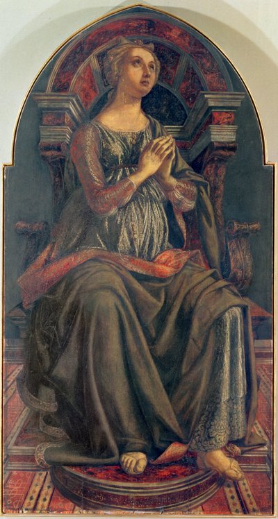 الأمل ، من سلسلة من اللوحات التي تصور الفضائل المصممة لغرفة المجلس في قاعة نقابة التاجر ، 1469 (درجة الحرارة على اللوحة) بواسطة Piero del Pollaiolo