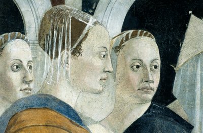 تفاصيل من The Legend of the True Cross تظهر اكتشاف True Cross والتحقق منها ، بقلم Piero della Francesca بواسطة بييرو ديلا فرانشيسكا
