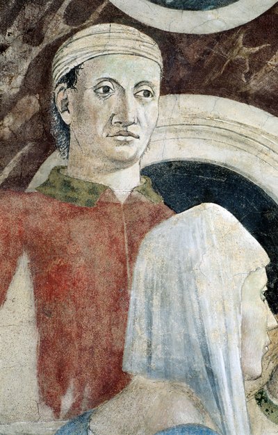 تفاصيل من The Legend of the True Cross تظهر اكتشاف True Cross والتحقق منها ، بقلم Piero della Francesca بواسطة بييرو ديلا فرانشيسكا