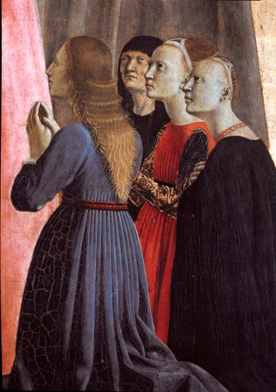 Polyptych of Misericorde: عذراء الرحمة ، محاطة بالقديسين - التفاصيل - الرسم على الخشب بواسطة بييرو ديلا فرانشيسكا